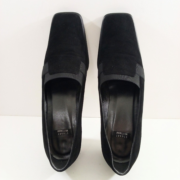 Stuart Weitzman Women 8.5 Black Suede Spanish Pumps - Picture 6 of 8